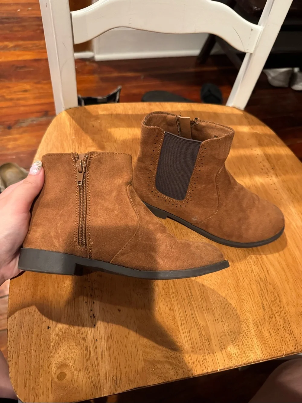 Primark Tan Suede Ankle Boots for Kids
